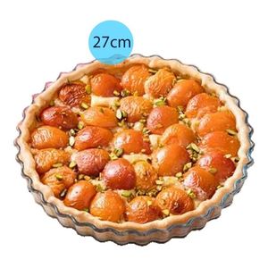 Tartera Ondeada Vidrio Borosilicato Horno Freezer Fuente