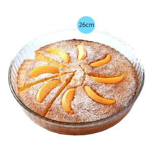 Molde Redondo Torta Acanalado Vidrio Horno Freezer