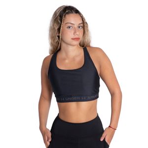 Top Under Armour Crossback Mid Mujer Training Negro