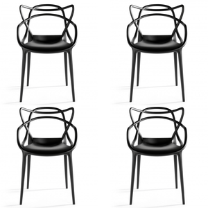 Silla De Comedor Modelo Master Allegra Pack Por 4 Sillas