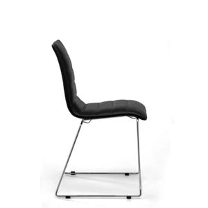 Silla Portantino Lyon Tapizado Negro