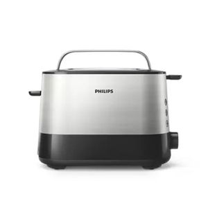Tostadora Eléctrica Philips Negro Y Plateado Hd2637/90
