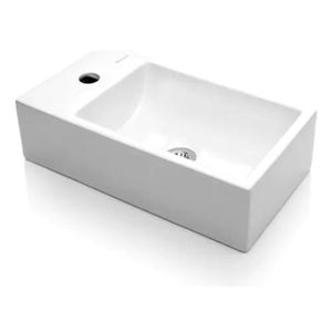 Bacha De Apoyo Lavatorio Rectangular Piazza A146 Monocomando