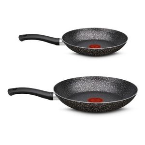 Set Sartenes 24cm Y 30cm Stone Effect Tefal Antiadherente