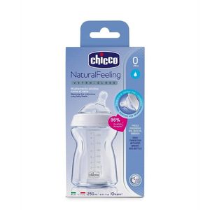 Mamadera De Vidrio 250ml Chicco Naturalfeeling Pure Glass