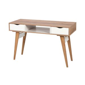 ESCRITORIO ESCANDINAVO 2 CAJ ROBLE/BLANCO MUEBLES GACELA
