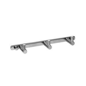 Perchero de baño cromado 3 ganchos pared Piazza C5010
