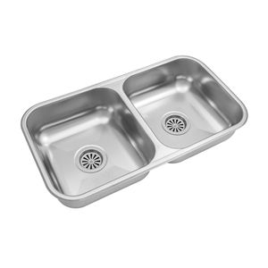 Bacha cocina pileta doble Johnson Acero CC 37