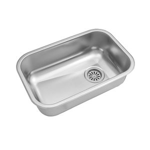 Bacha cocina pileta simple Johnson Acero ZZ52/18