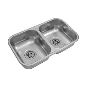 Bacha cocina pileta doble Johnson Acero CC 28