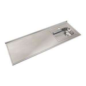 Mesada cocina 1,80 m. + Bacha ZZ52/1 DER  Johnson Acero