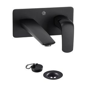 Grifería cocina de pared monocomando FV Epuyen NEGRO 0206/L2-NG