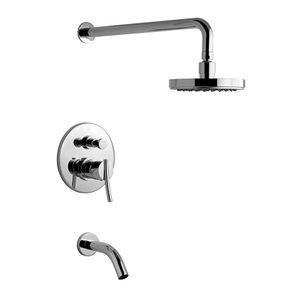 Griferia ducha de embutir con transferencia monocomando FV Libby