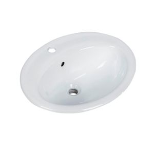 Lavatorio para baño bacha sobre mesada con agujero Piazza S105