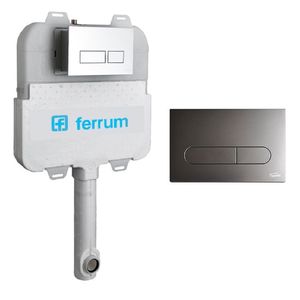 DEPOSITO EMBUTIR Y TAPA TECLA FERRUM D92TE-B + VTA56-GG