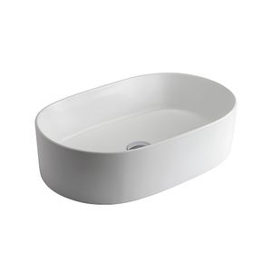 Bacha baño lavatorio de apoyo ovalado Ferrum Tori LK385