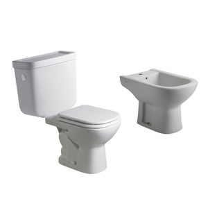 Juego Baño Ferrum Bari Inodoro Corto + Tapa +deposito+ Bidet