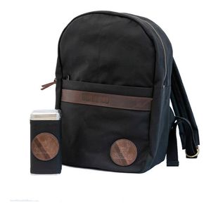 Mochila Guanaco 40x30 Porta Notebook + Yerbera Cuadrada