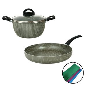 Bateria de Cocina Cacerola Sarten Aston Terra