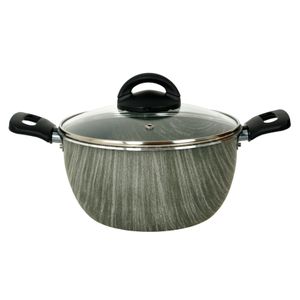 Cacerola Aston 20 Cm Tapa Vidrio Antiadherente Terra