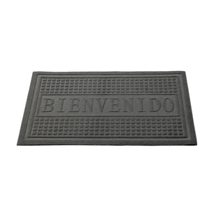 Felpudo Bienvenido Gris