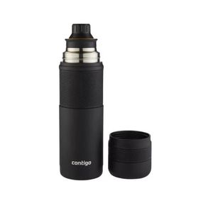 Termo Para Mate 739ml Contigo Boquilla Cebadora 360 Sin Bpa Negro