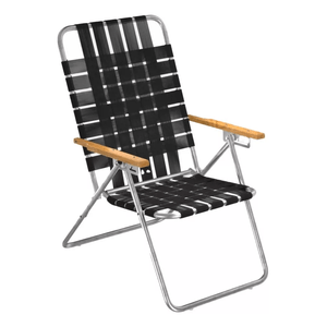 Sillon Reposera Alta Playa 130kg Reforzada Aluminio Pampa