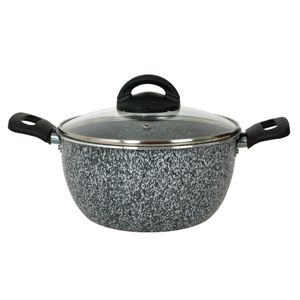 Cacerola Aston 20 Cm Tapa Vidrio Antiadherente Pedra