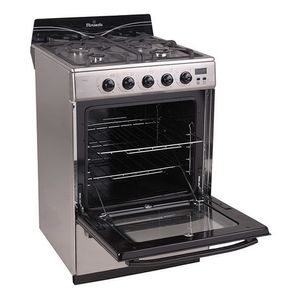 Cocina Florencia 5558f Gas 4 Hornallas Acero Inoxi Ence Elec