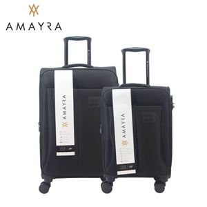 SET VALIJAS 20" 24" NEGRO AMAYRA