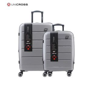 SET VALIJAS 20"24"PP GRIS CLARO UNICROSS