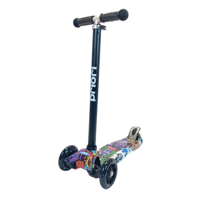 MONOPATIN 3 RUEDAS CON LUZ ESTAMPADO GRAFFITI PRIORI SK3829