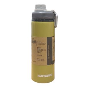 Botella Aluminio Con Tapa A Rosca 750 Cc Waterdog Verde Oliva