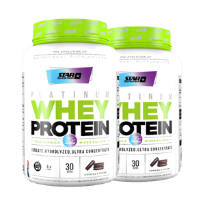 2 x Premium Whey Protein 2lb Sabor: Cookies & Cream Star Nutrition