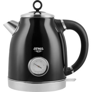 Pava Eléctrica Atma Vintage 1,7 Lt 2200 W Negra Peat21vbp