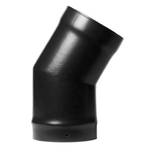 Codo 45º enlozado negro 4'' accesorio Tromen