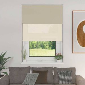 CORTINA ROLLER DOBLE BLACK OUT Y SCREEN - BEIGE  200X220