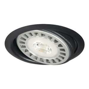 Spot Embutir Ar111 Negro Lampara Led 11w 12w Gu10 220v Cálido
