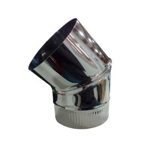 Codo 45º acero inoxidable 8'' accesorio Tromen