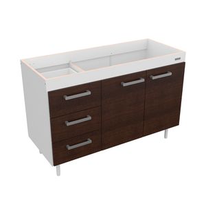 Bajo mesada cocina 2 puertas 1,20 m. Mosconi Express CHOCOLATE