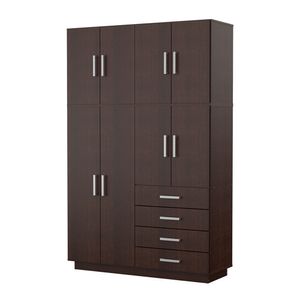 Placard ropero 8 puertas 4 cajones Dakar Mosconi WENGUE