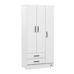 Placard ropero 3 puertas 2 cajones Mosconi Express BLANCO
