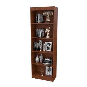 Biblioteca con estantes mueble melamina oficina 60 cm. Mosconi TABACO