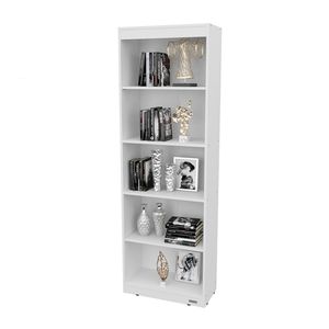 Biblioteca con estantes mueble melamina oficina 60 cm. Mosconi BLANCO