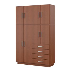 Placard ropero 8 puertas 4 cajones Dakar Mosconi TABACO