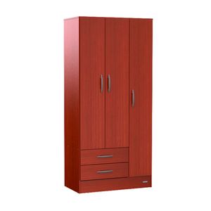 Placard ropero 3 puertas 2 cajones Mosconi Express CAOBA