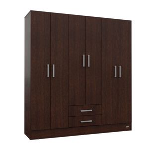 Placard ropero 6 puertas 2 cajones Mosconi Dakar WENGUE
