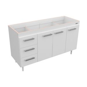 Bajo mesada cocina 3 puertas 1,40 m. Mosconi Express BLANCO