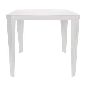 Mesa exterior jardín cuadrada Tromen Runko 76 cm BLANCA