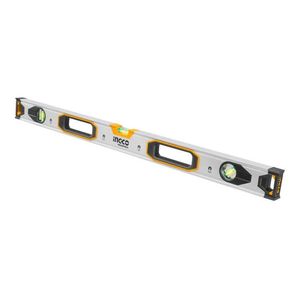 Nivel De Aluminio Magnético 120cm Industrial Ingco Hsl38120m
